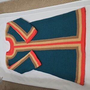 Colorful Hand Knit Dress